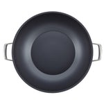 Anolon Accolade Hard Anodized Nonstick Wok with Lid, 13.5-Inch, Gray