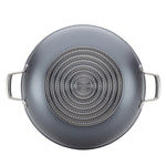 Anolon Accolade Hard Anodized Nonstick Wok with Lid, 13.5-Inch, Gray