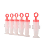 Cuisipro Snap-Fit Circle Pop Mold, 2.9oz/85ml, Set of 6, Coral