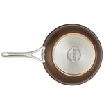 Anolon Nouvelle Copper Luxe Hard-Anodized Nonstick Cookware Set, 11-Piece, Sable