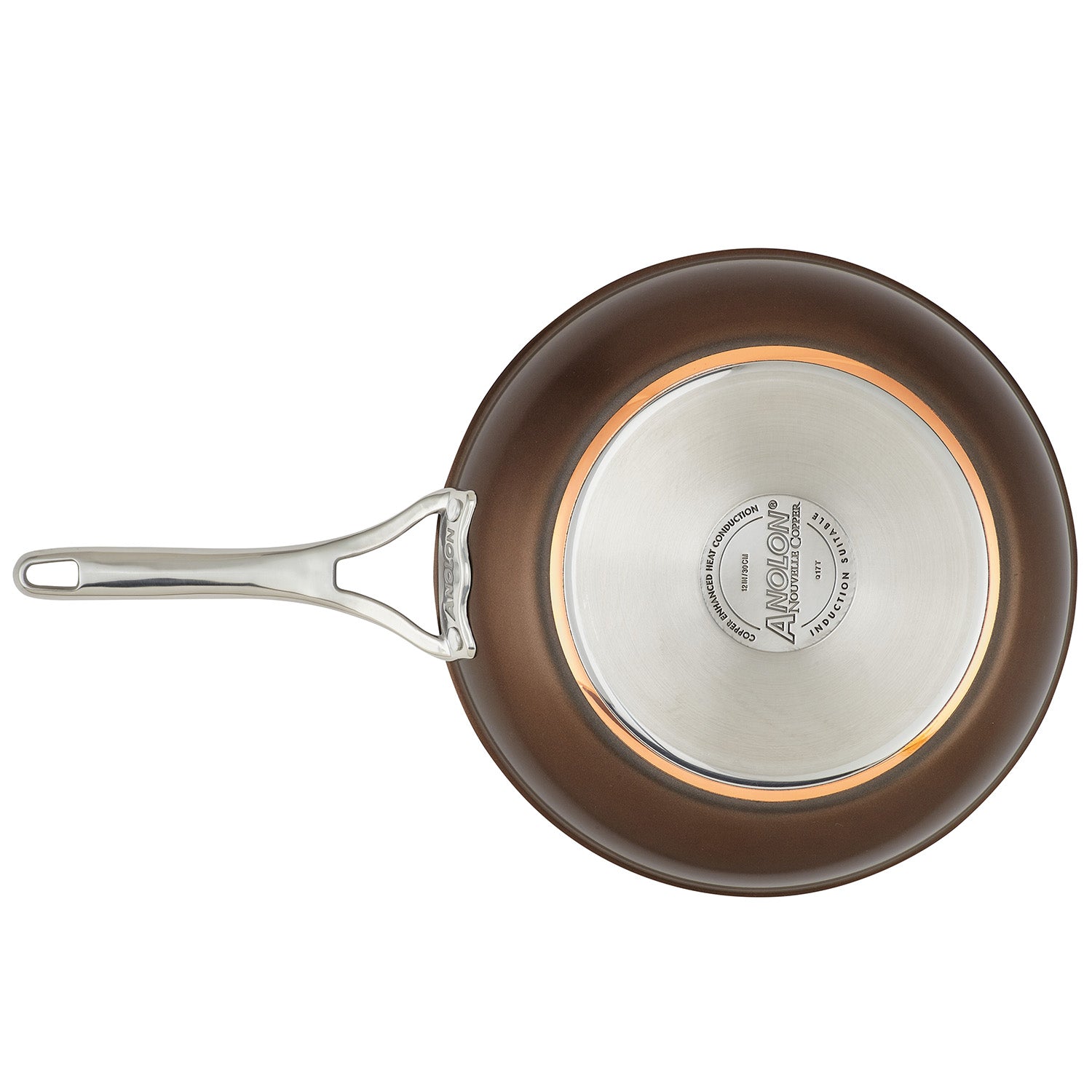 Anolon Nouvelle Copper Luxe Hard-Anodized Nonstick Cookware Set, 11-Piece, Sable