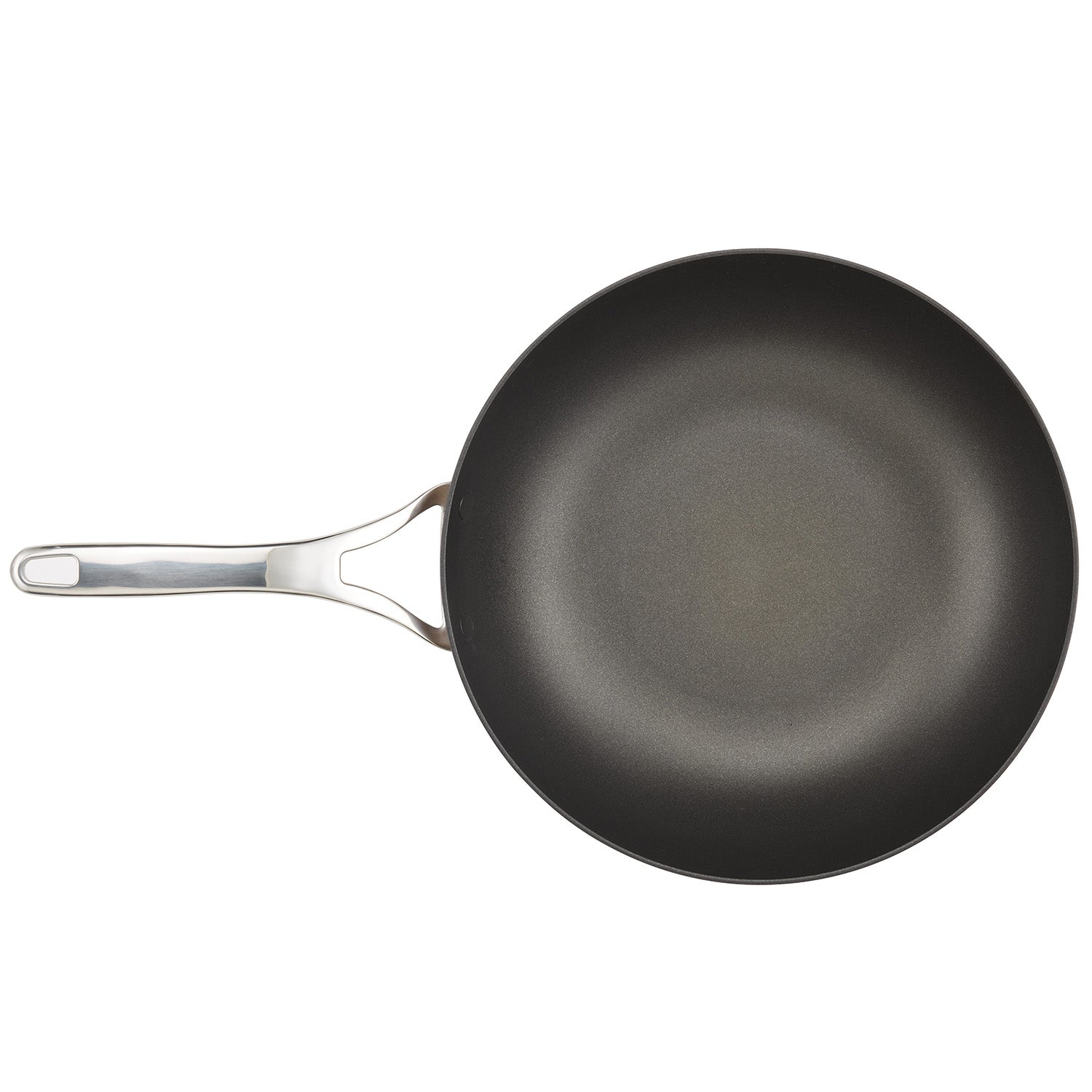 Anolon Nouvelle Copper Luxe Hard-Anodized Nonstick Stir Fry, 12-Inch, Sable
