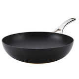 Anolon Nouvelle Copper Luxe Hard-Anodized Nonstick Stir Fry, 12-Inch, Onyx