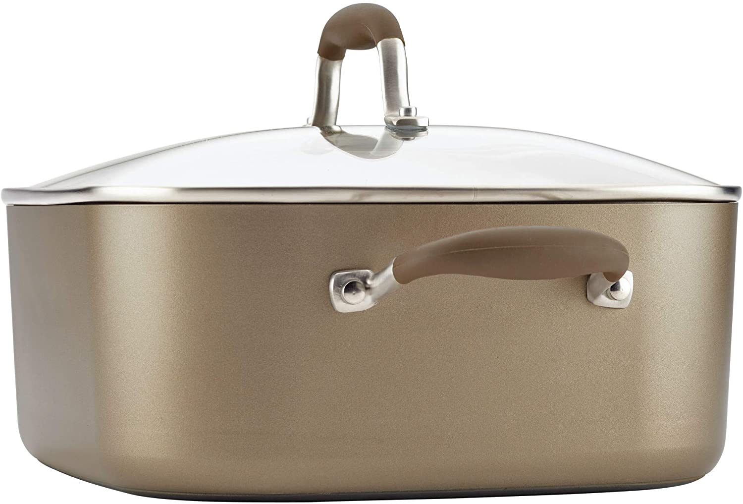 Anolon Advanced Umber Hard-Anodized Nonstick 7-Quart Covered Square Dutch Oven