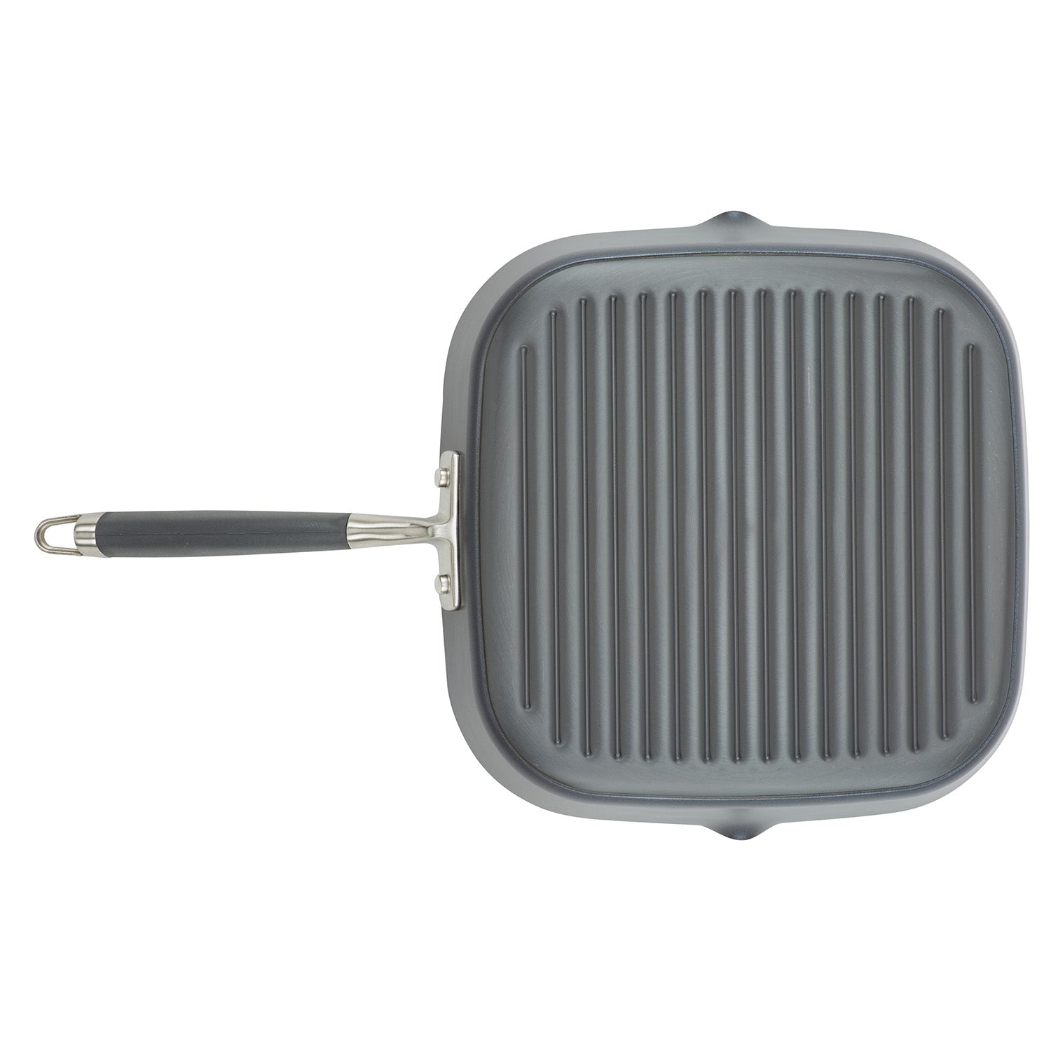 Anolon Advanced Home Hard-Anodized Nonstick Deep Square Grill Pan, 11-Inch, Moonstone