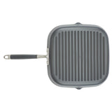 Anolon Advanced Home Hard-Anodized Nonstick Deep Square Grill Pan, 11-Inch, Moonstone