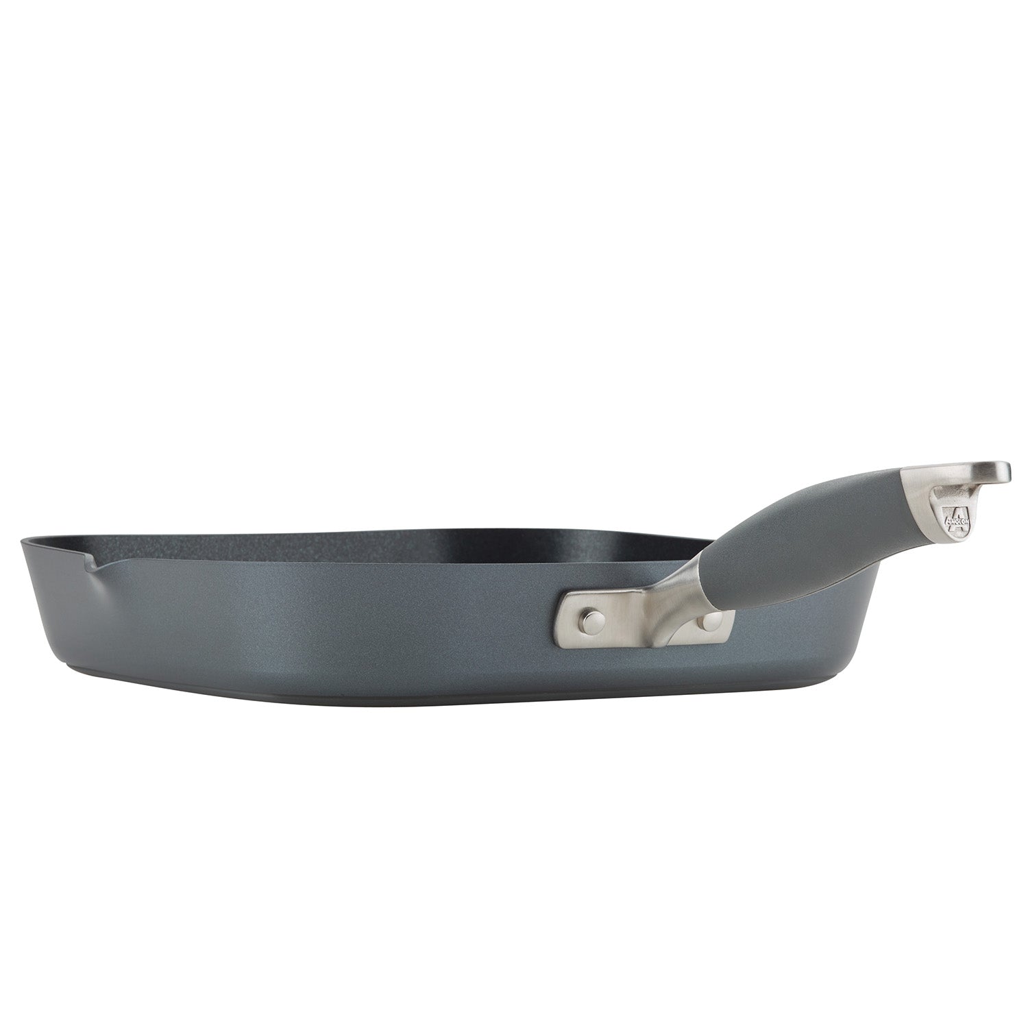 Anolon Advanced Home Hard-Anodized Nonstick Deep Square Grill Pan, 11-Inch, Moonstone