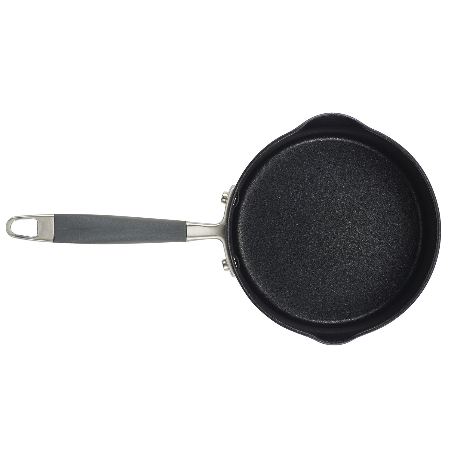 Anolon Advanced Home Hard-Anodized Nonstick Saucepan with Straining Lid, 2-Quart, Moonstone