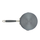 Anolon Advanced Home Hard-Anodized Nonstick Saucepan with Straining Lid, 2-Quart, Moonstone
