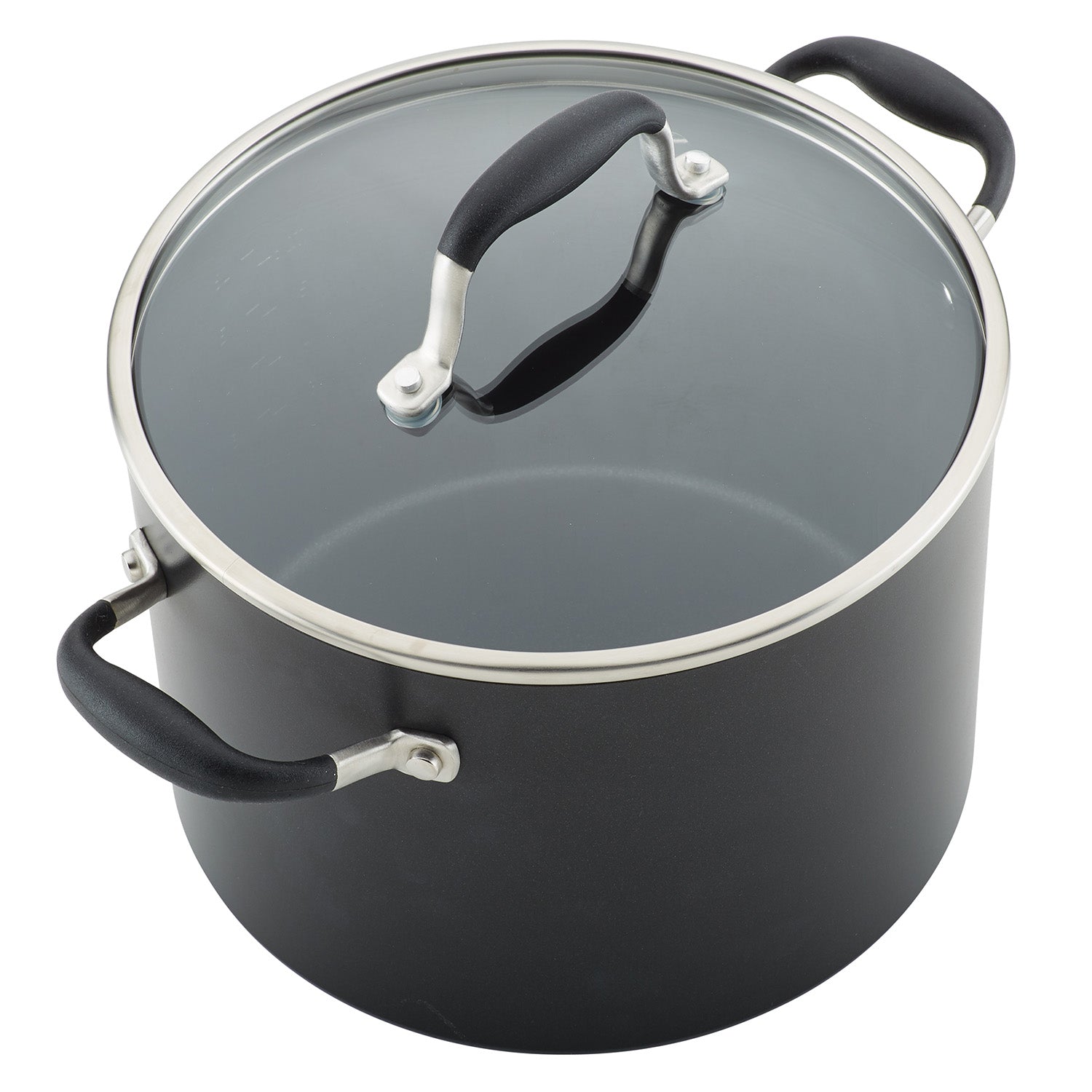 Anolon Advanced Home Hard-Anodized Nonstick Cookware Set, 11-Piece, Onyx