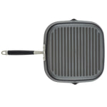 Anolon Advanced Home Hard-Anodized Nonstick Deep Square Grill Pan, 11-Inch, Onyx