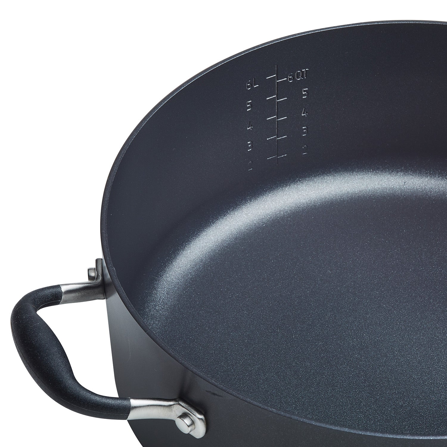 Anolon Advanced Home Hard-Anodized Nonstick Wide Stockpot with Lid, 7.5-Quart, Onyx