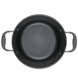 Anolon Advanced Home Hard-Anodized Nonstick Saucepot with Lid, 4.5-Quart, Moonstone
