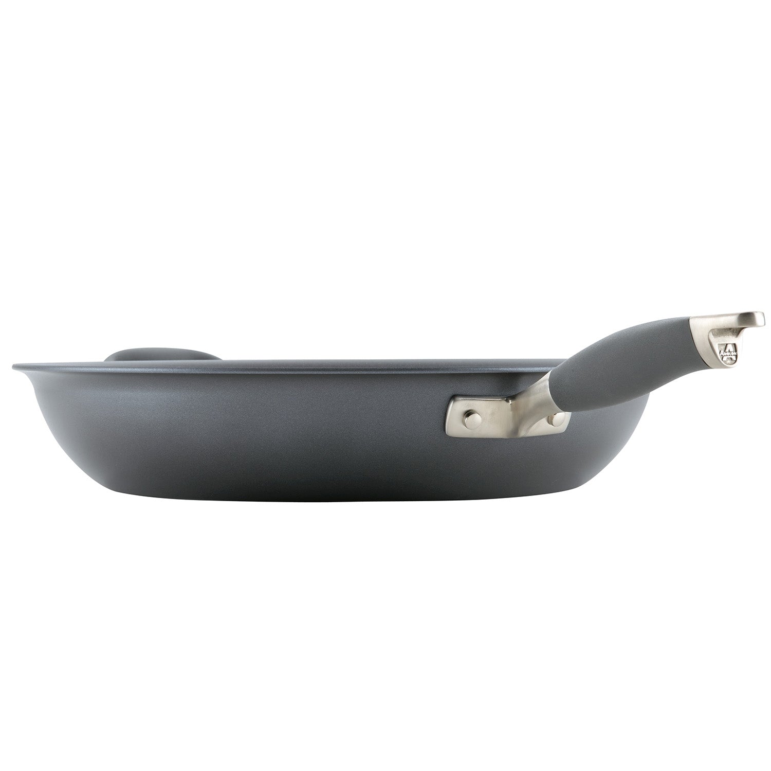 Anolon Advanced Home Hard-Anodized Nonstick Frying Pan with Helper Handle, 14.5-Inch, Moonstone