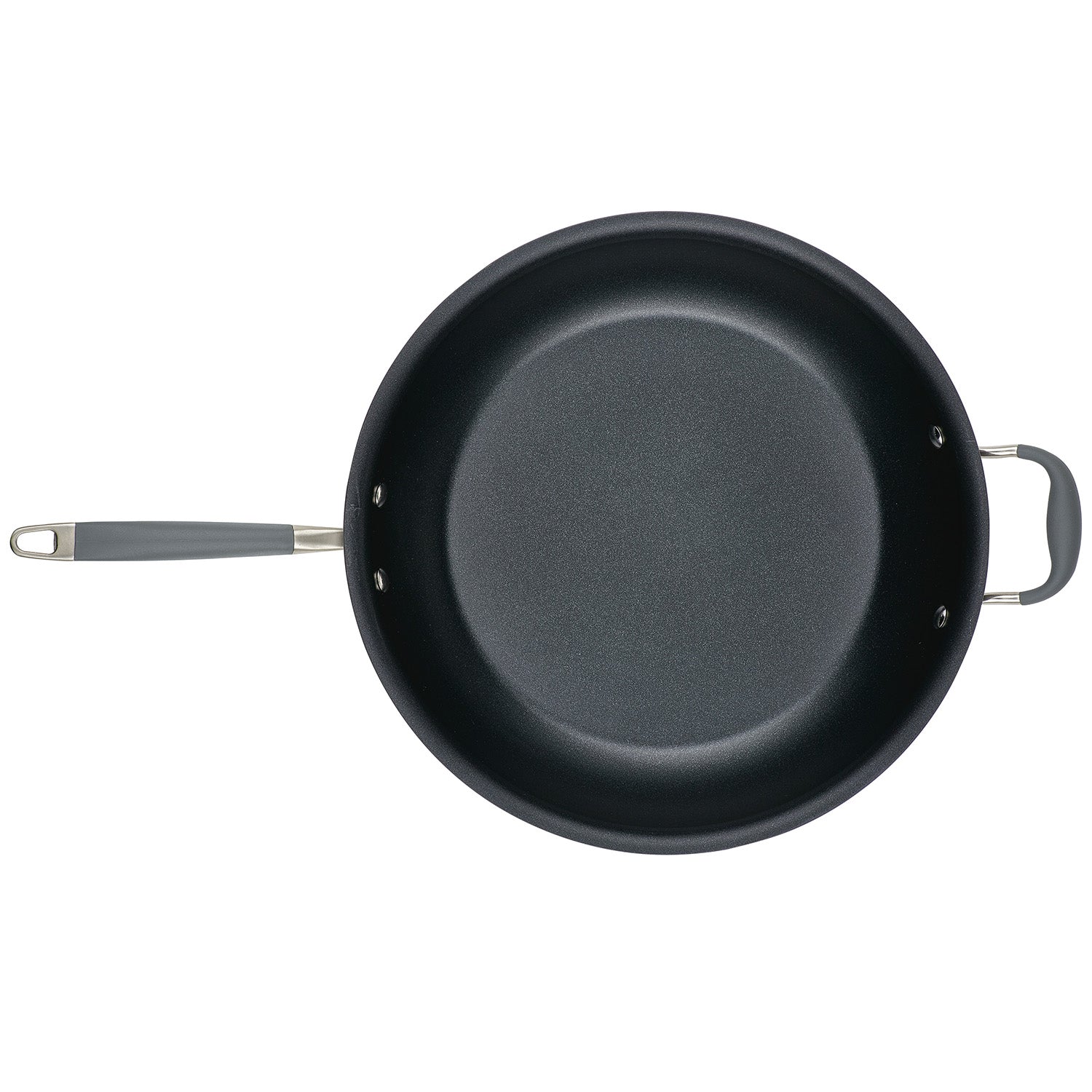 Anolon Advanced Home Hard-Anodized Nonstick Frying Pan with Helper Handle, 14.5-Inch, Moonstone