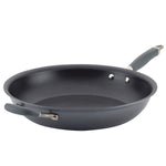 Anolon Advanced Home Hard-Anodized Nonstick Frying Pan with Helper Handle, 14.5-Inch, Moonstone