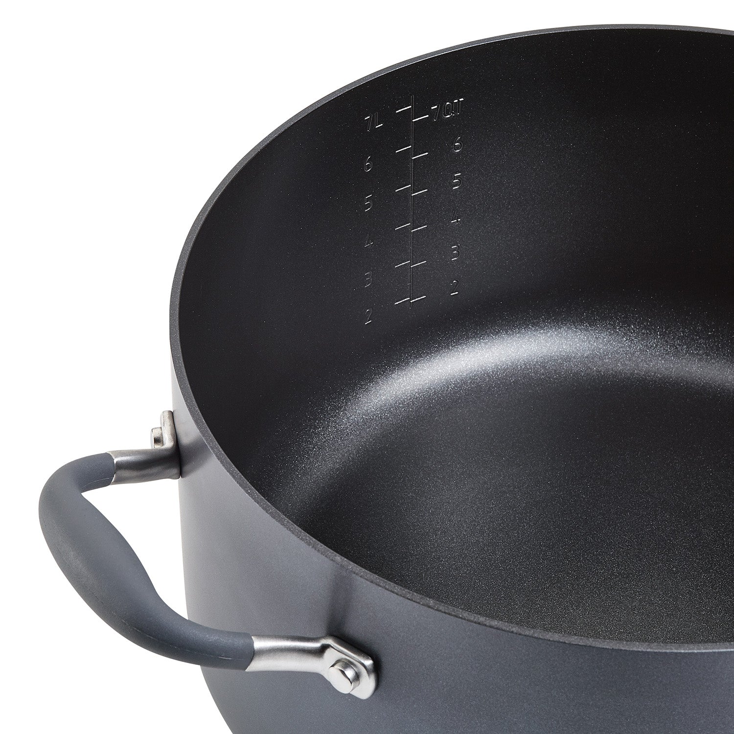 Anolon Advanced Home Hard-Anodized Nonstick Wide Stockpot with Steamer Insert Set, 3-Piece, Moonstone