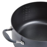 Anolon Advanced Home Hard-Anodized Nonstick Wide Stockpot with Steamer Insert Set, 3-Piece, Moonstone