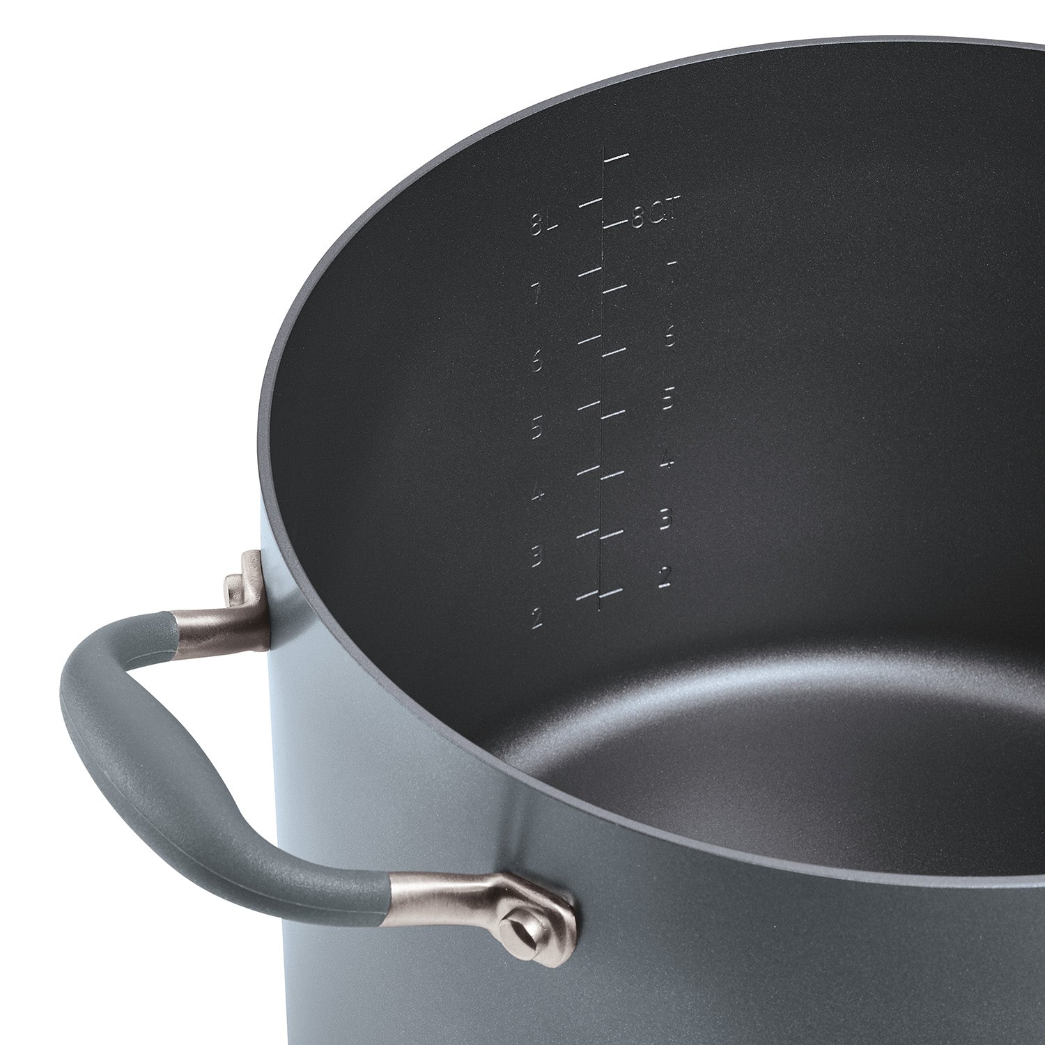 Anolon Advanced Home Hard-Anodized Nonstick Stockpot with Lid, 10-Quart, Moonstone