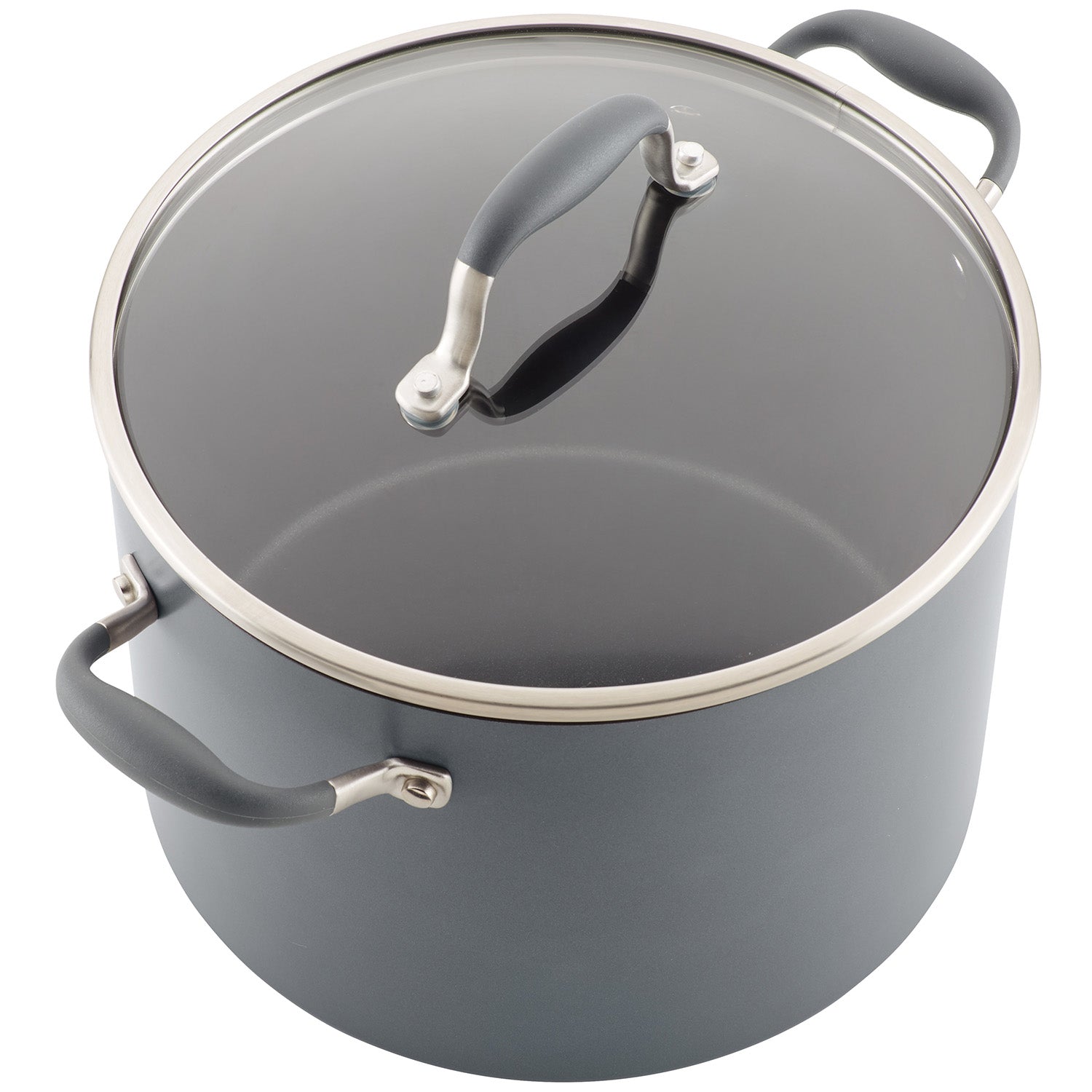 Anolon Advanced Home Hard-Anodized Nonstick Stockpot with Lid, 10-Quart, Moonstone