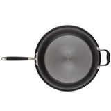 Anolon Advanced Home Hard-Anodized Nonstick Frying Pan with Helper Handle, 14.5-Inch, Onyx