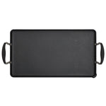 Anolon Advanced Home Hard-Anodized Nonstick Double Burner Griddle, 10-Inch x 18-Inch, Onyx