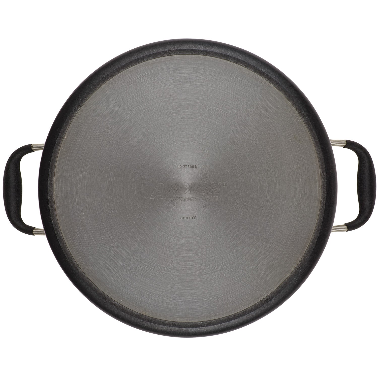 Anolon Advanced Home Hard-Anodized Nonstick Stockpot with Lid, 10-Quart, Onyx