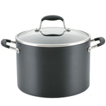 Anolon Advanced Home Hard-Anodized Nonstick Stockpot with Lid, 10-Quart, Onyx