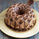 Nordic Ware Cast Aluminum Jubilee Bundt Pan, Gold