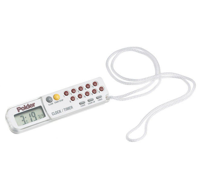 Polder 898-90 Timer, Clock, & Stopwatch, White