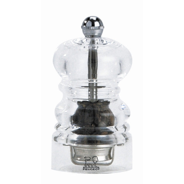 Peugeot Nancy Salt Mill Acrylic, 4-Inch Clear