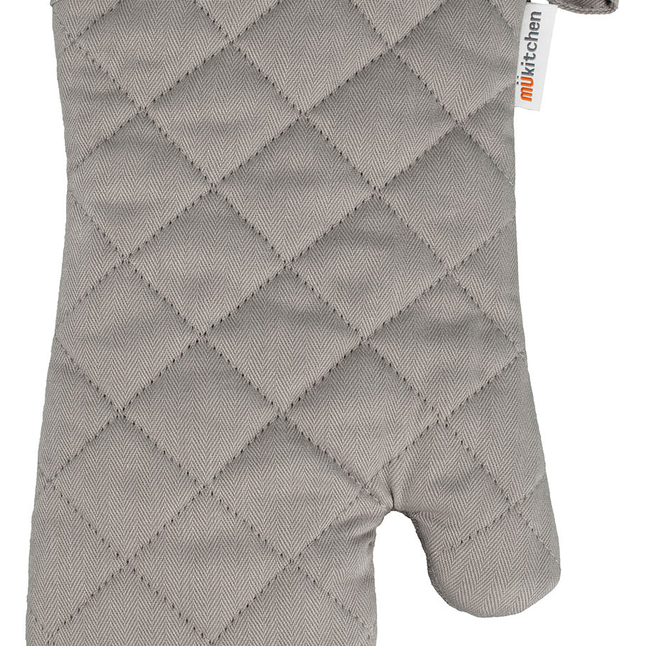 MU Kitchen 100% Cotton Terry-Lined Oven Mitt, 13-Inch