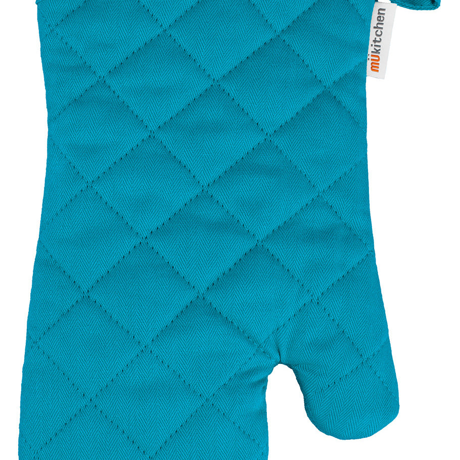 MU Kitchen 100% Cotton Terry-Lined Oven Mitt, 13-Inch