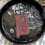 Lodge Chainmail Scrubbing Pad, Red