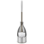 Polder Stainless Steel Toilet Brush Caddy, Brushed