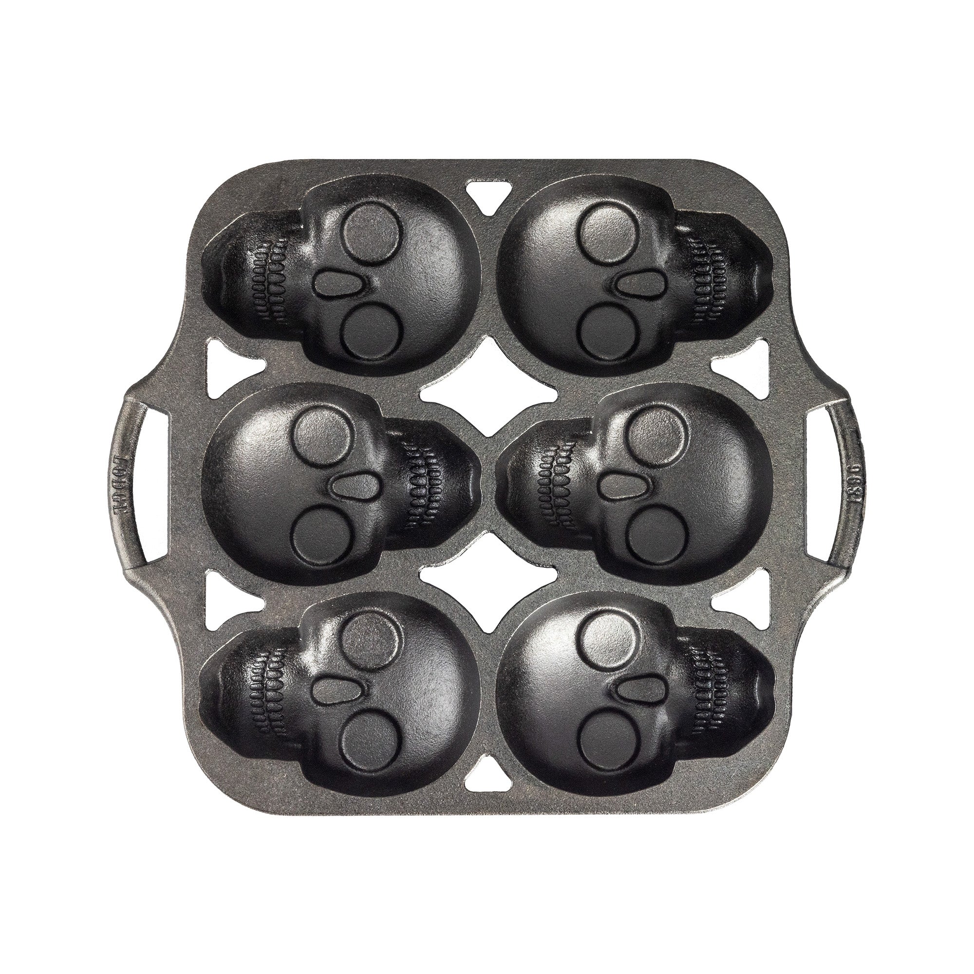 Lodge Cast Iron Mini Skull Cake Pan
