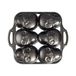 Lodge Cast Iron Mini Skull Cake Pan