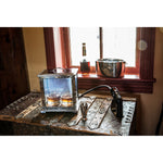 Crafthouse by Fortessa Cocktail Smoking Box w/Handheld Smoker, Stainless Steel