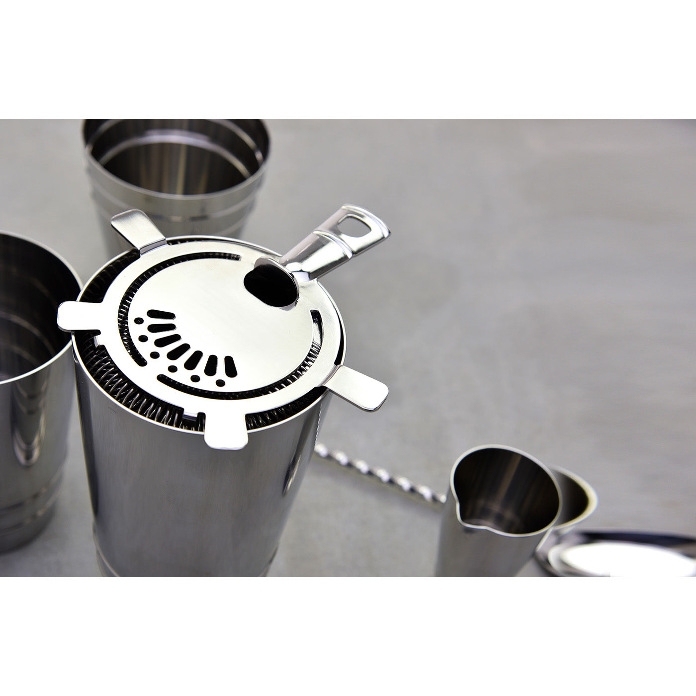 Crafthouse by Fortessa 5" Hawthorne Cocktail Strainer, Stainless Steel