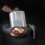Crafthouse by Fortessa Glass Smoke Cloche w/Smoker & Chips, 9.25" x 11"