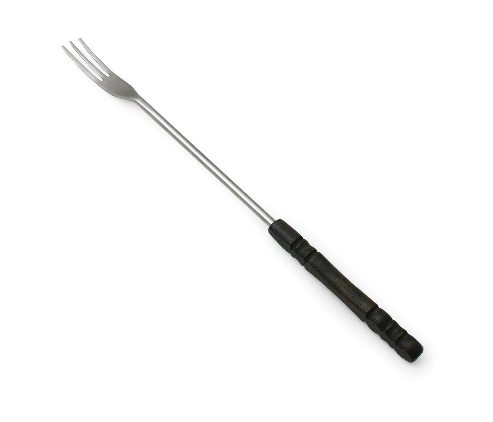 Swissmar Cheese Fondue Forks, Dark wood handle, Set  of 6
