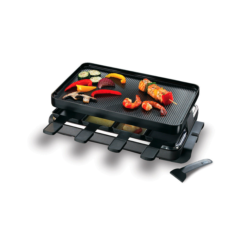 Swissmar Classic 8 Person Raclette Grill W/Aluminum Nonstick Grill Plate