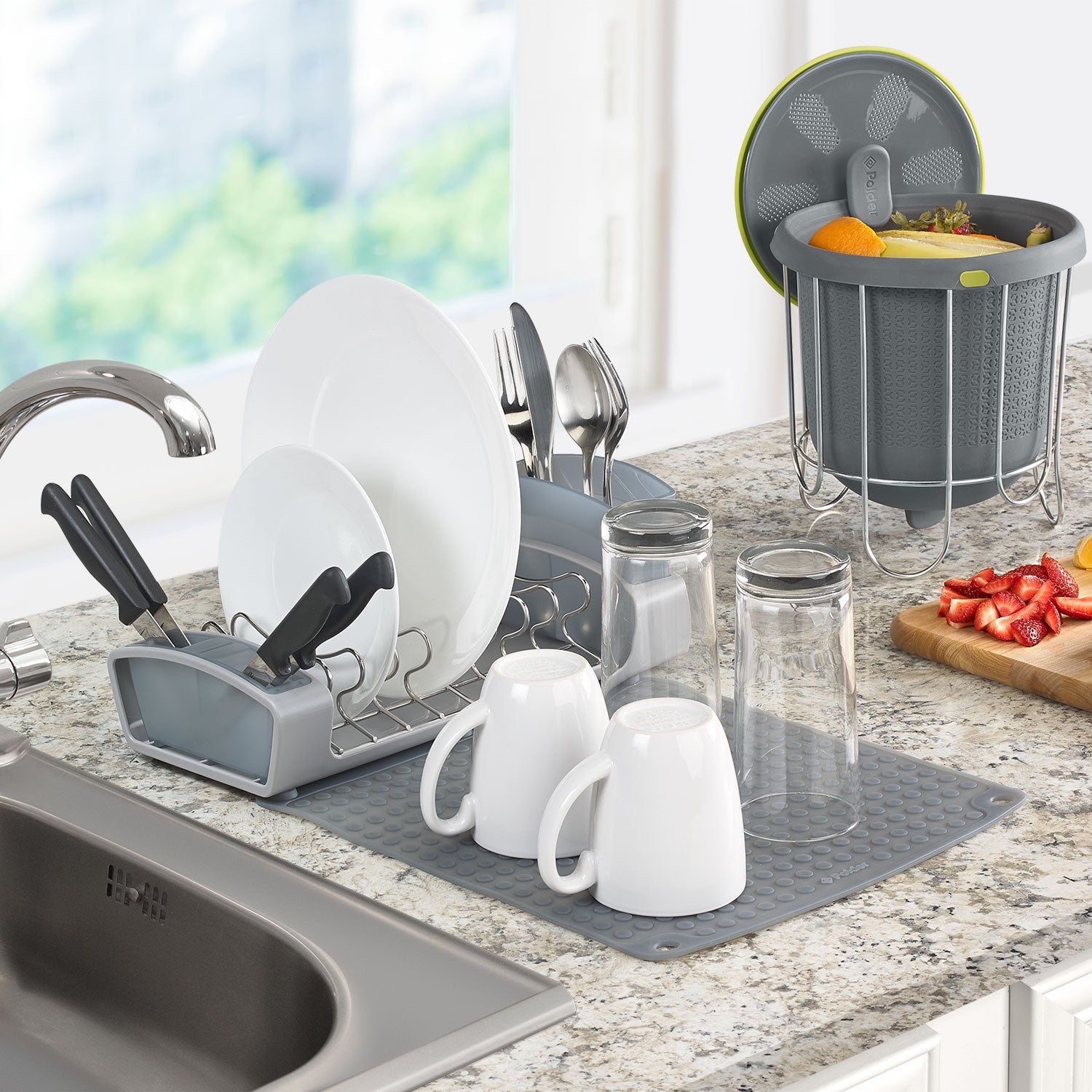 Polder Fold Away Dish Rack