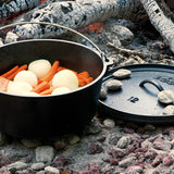 Lodge 12 Inch / 8 Quart Cast Iron Deep Camp Dutch Oven