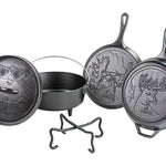 Lodge Cast Iron Wildlife Series 5 Piece Cookware Set