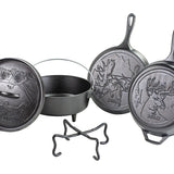 Lodge Cast Iron Wildlife Series 5 Piece Cookware Set