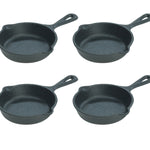 Lodge 3.5 Inch Seasoned Cast Iron Mini Skillet, Set of 4