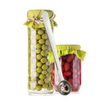 Norpro 7-Inch Stainless Steel Olive Serving Spoon and Cherry Scoop with Drain Holes, Silver