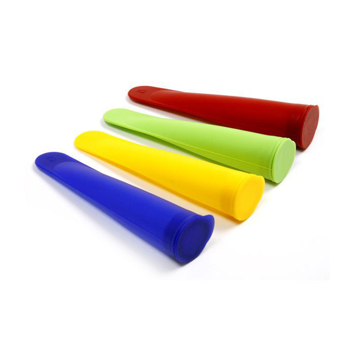 Norpro 4 Piece Silicone Ice Pop Maker Set, Assorted Colors