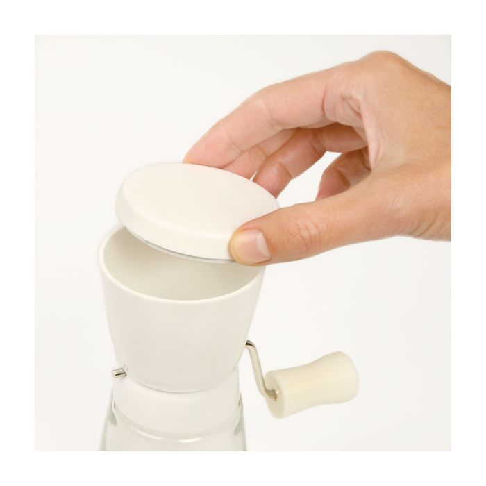 Norpro Glass Nut and Topping Chopper, White